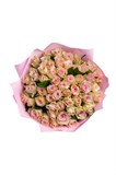Букет из 51 розовой розы (Кения) в оформлении 2471_97FC6 - фото 5027